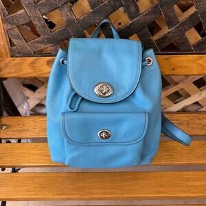 Coach Blue Mini Backpack